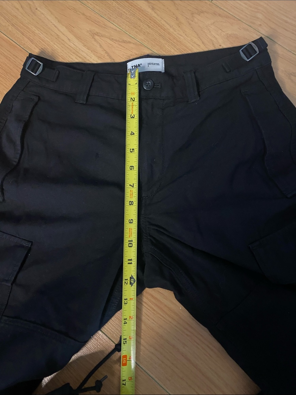 TNA Black Utility Cargo Pants with Wide Legs #14 - Picture 11 of 14